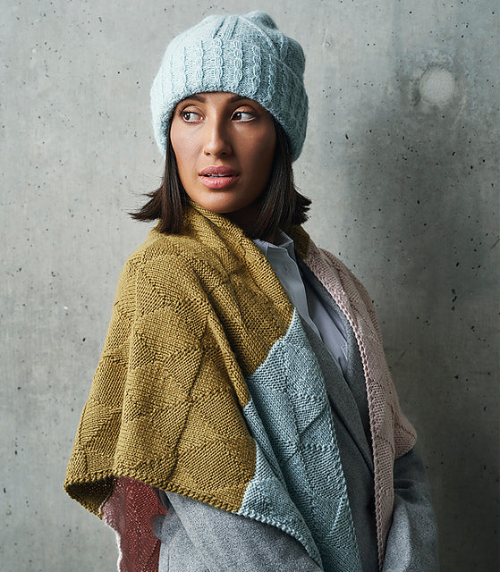 A Rowan Alpaca Soft DK Pattern - EC3 Shawl (PDF) knitting pattern on sale at Little Knits