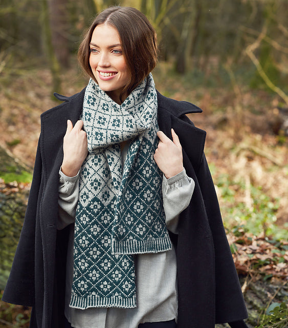 A Rowan Alpaca Soft DK Pattern - Lattice Scarf (PDF) knitting pattern on sale at Little Knits