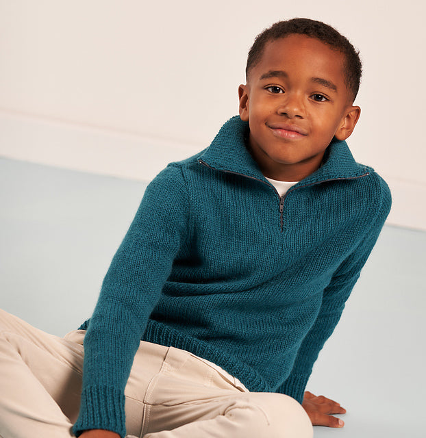 A Rowan Alpaca Soft DK Pattern - Mini Blue (PDF) knitting pattern on sale at Little Knits