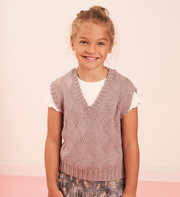 A Rowan Alpaca Soft DK & Summerlite DK Pattern - mini Huxley (PDF) knitting pattern on sale at Little Knits