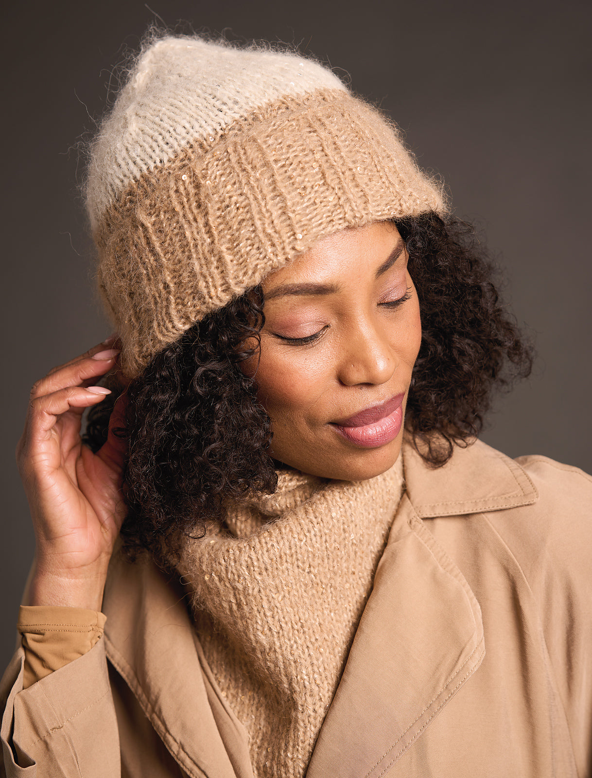 A Rowan Alpaca Sparkle Pattern - Corday Hat (PDF) knitting pattern on sale at Little Knits