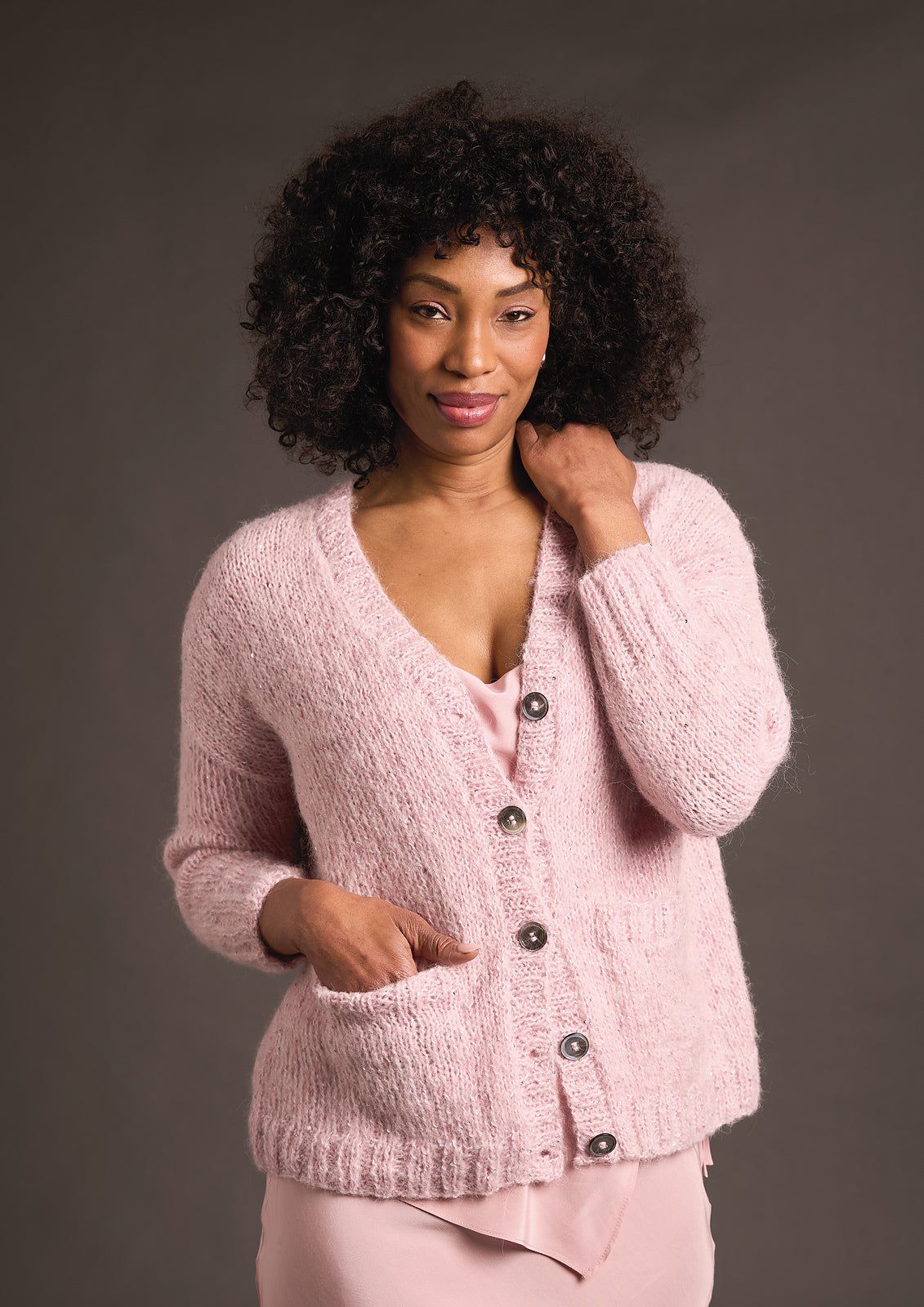 A Rowan Alpaca Sparkle Pattern - Kelly Cardigan (PDF)   knitting pattern on sale at Little Knits