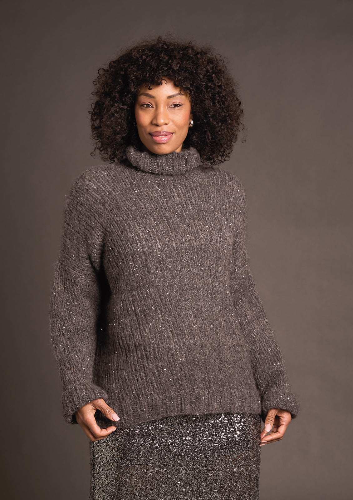 A Rowan Alpaca Sparkle Pattern - Malone Pullover (PDF)
