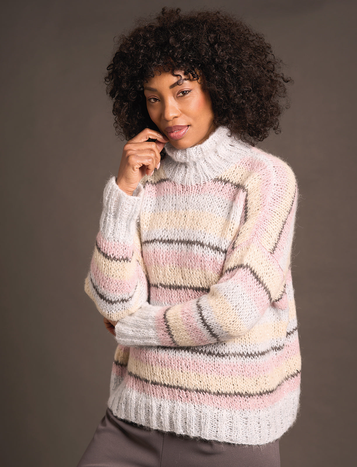A Rowan Alpaca Sparkle Pattern - Malone Pullover (PDF)