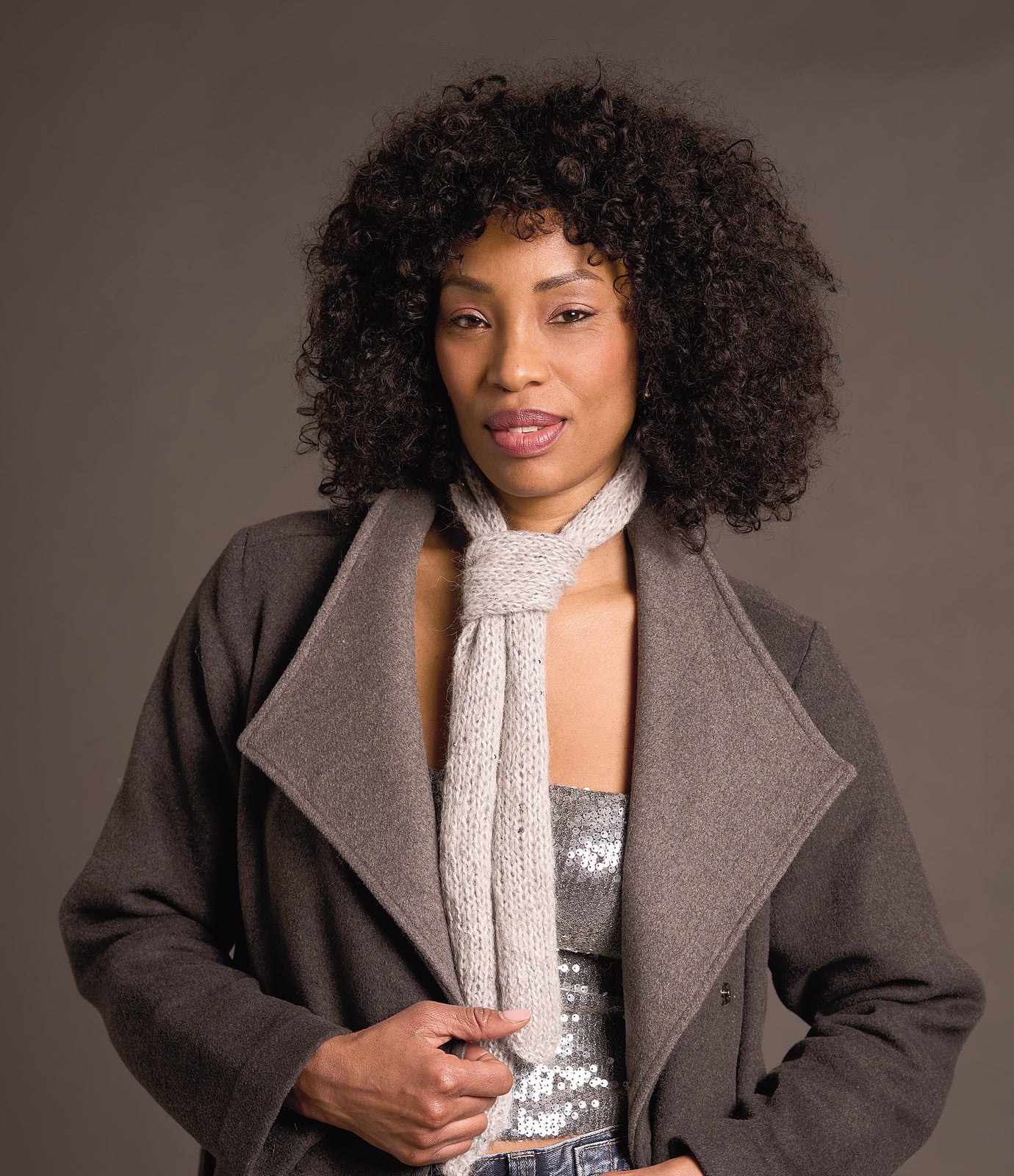 A Rowan Alpaca Sparkle Pattern - Monroe Scarf (PDF)