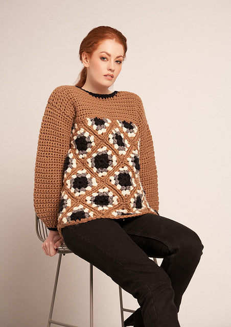 A Rowan Big Wool Pattern - Evelyn (PDF)Crochet pattern on sale at Little Knits