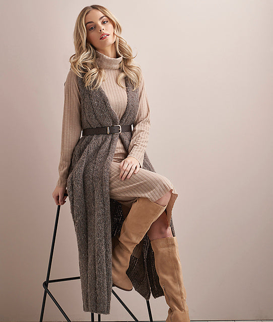 A Rowan Brushed Fleece Pattern - 009 Sleeveless Jacket (PDF)knitting pattern on sale at Little Knits