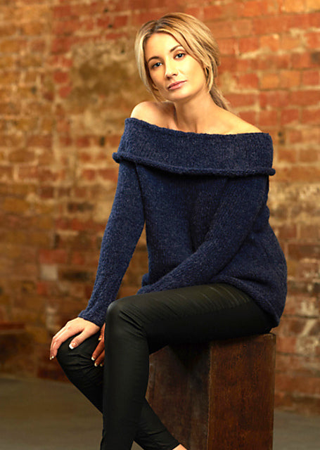 A Rowan Brushed Fleece Pattern - Amelia (PDF)knitting pattern on sale at Little Knits