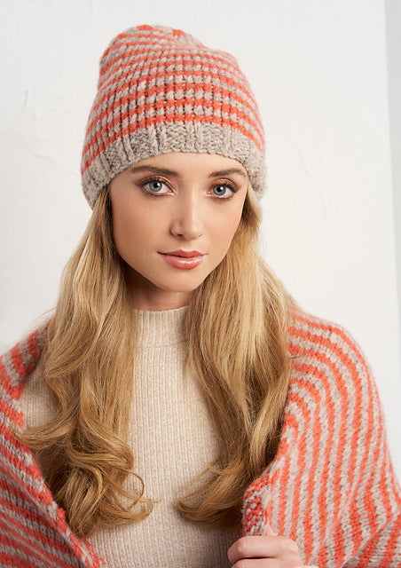 A Rowan Brushed Fleece Pattern - Cutler Hat (PDF) knitting pattern on sale at Little Knits