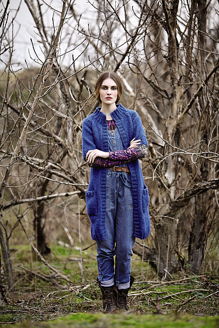 A Rowan Brushed Fleece Pattern - Mette (PDF)knitting pattern on sale at Little Knits