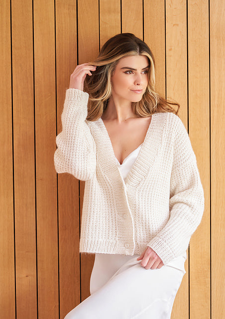 A Rowan Cotton Cashmere & Kidsilk Haze Pattern - Luna (PDF) knitting pattern on sale at Little Knits