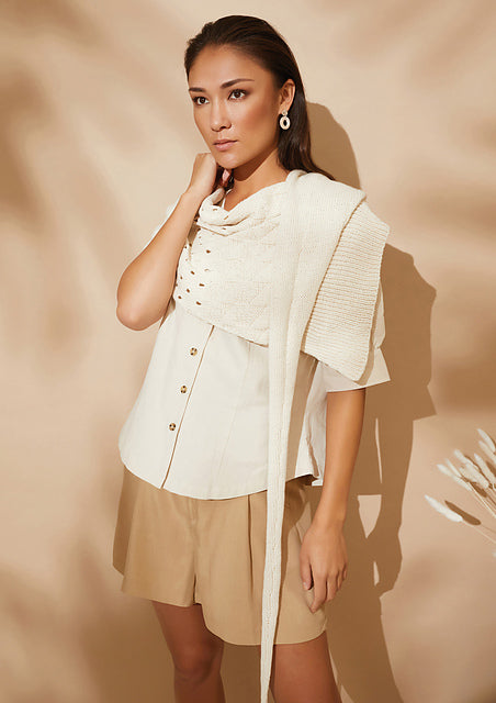 A Rowan Cotton Cashmere Pattern - Ecru (PDF) knitting pattern on sale at Little Knits