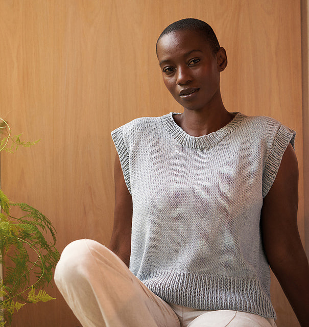 A Rowan Cotton Cashmere Pattern - Wisteria (PDF)knitting pattern on sale at Little Knits
