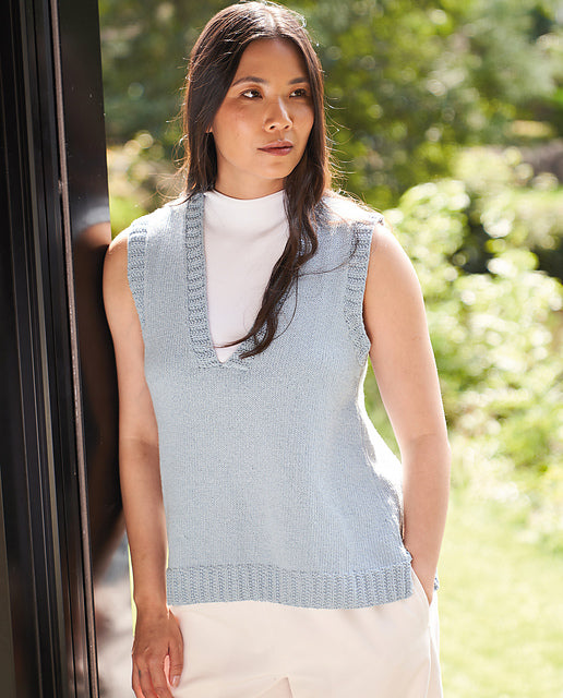 A Rowan Cotton Revive Pattern - Peace (PDF) knitting pattern on sale at Little Knits