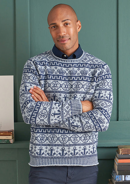 A Rowan Denim Revive Pattern - Garrick (PDF) knitting pattern on sale at Little Knits