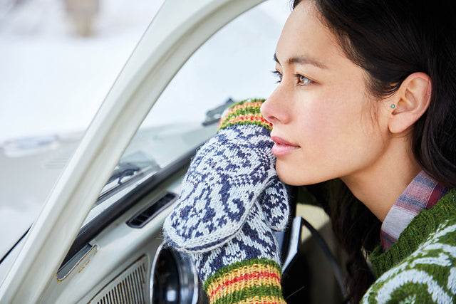 A Rowan Felted Tweed Pattern -  Aune Mittens (PDF)knitting pattern on sale at Little Knits