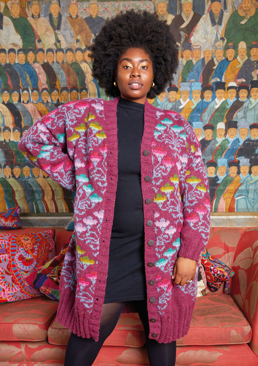 A Rowan Felted Tweed Pattern - Chinese Rose Coat (PDF) knitting pattern on sale at Little Knits