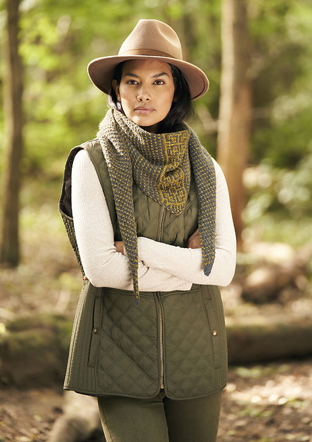 A Rowan Felted Tweed Pattern -  Tweed Shawlette (PDF) knitting pattern on sale at Little Knits