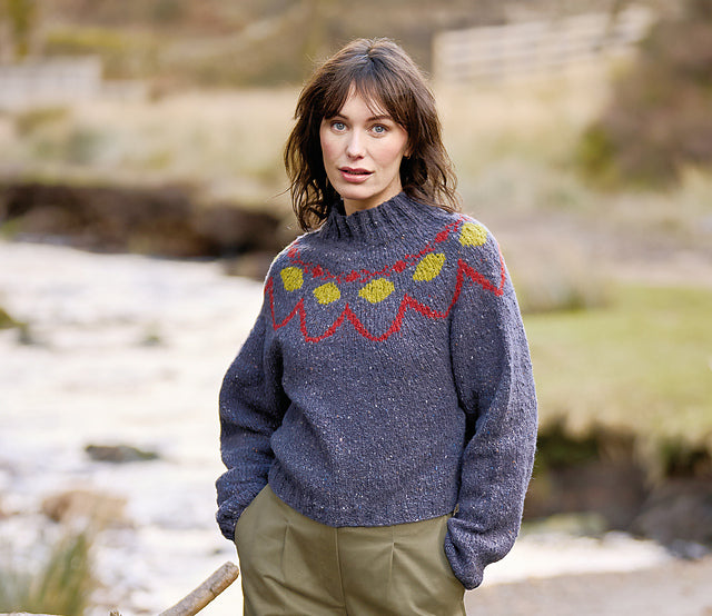A Rowan Felted Tweed Soft Pattern -  Damask (PDF) knitting pattern on sale at Little Knits