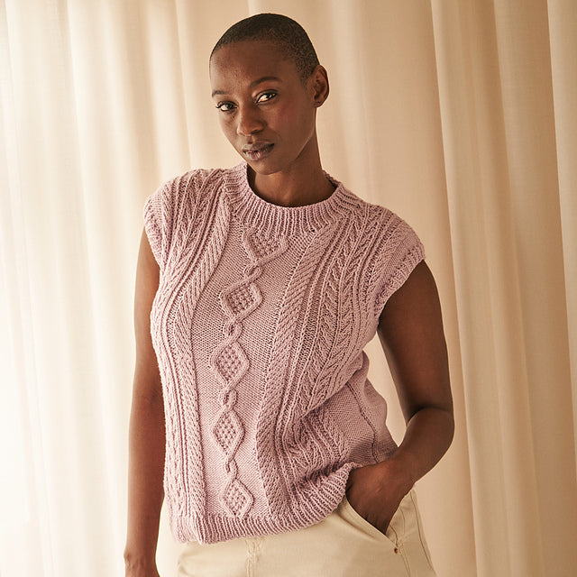 A Rowan Handknit Cotton Pattern - Peony (PDF) knitting pattern on sale at Little Knits