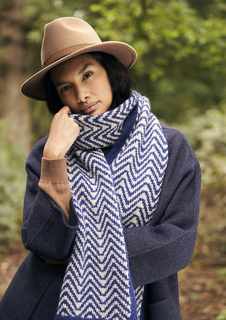 A Rowan Kid Classic Pattern -  Chevron Scarf (PDF) knitting pattern on sale at Little Knits