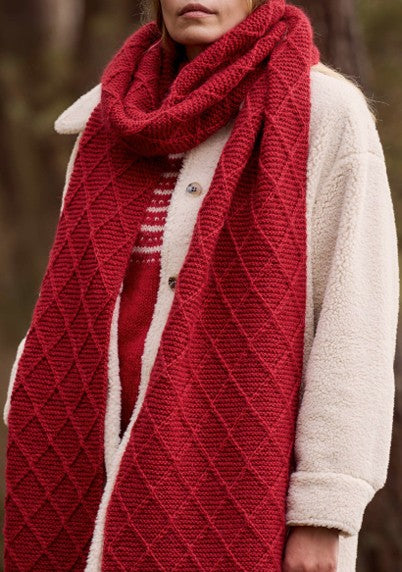 A Rowan Kid Classic Pattern - Englehard Scarf (PDF)  knitting pattern on sale at Little Knits
