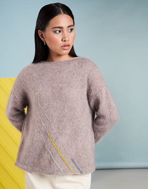 A Rowan Kidsilk Haze Pattern -  Depth (PDF)knitting pattern on sale at Little Knits