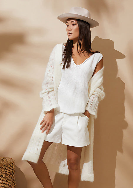 A Rowan Kidsilk Haze Pattern -  Feather (PDF) knitting pattern on sale at Little Knits