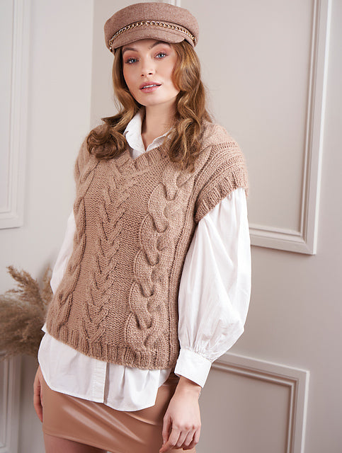 A Rowan Merino Aria & Kidsilk Haze Pattern - Heidi (PDF) knitting pattern on sale at Little Knits