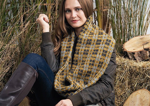 A Rowan Moordale Pattern - Bassett Cowl (PDF) knitting pattern on sale at Little Knits