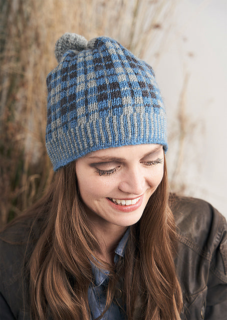 A Rowan Moordale Pattern - Bassett Hat (PDF) knitting pattern on sale at Little Knits