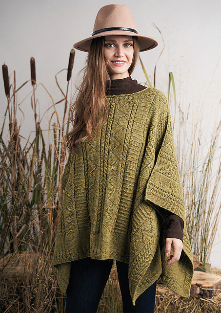 A Rowan Moordale Pattern - Herriot Poncho (PDF) knitting pattern on sale at Little Knits