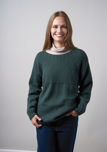 A Rowan Pure Wool Superwash Worsted Pattern - Sofa Sweater (PDF) knitting pattern on sale at Little Knits