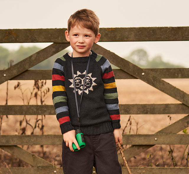 A Rowan Softyak DK Pattern - Happy Sun (PDF) knitting pattern on sale at Little Knits
