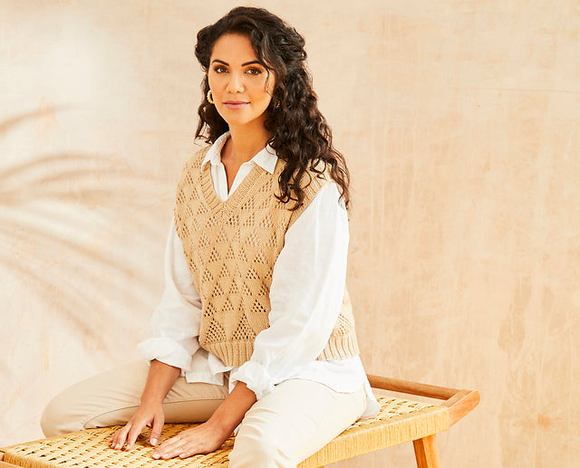 A Rowan Summerlite DK Pattern - Bone (PDF) knitting pattern on sale at Little Knits