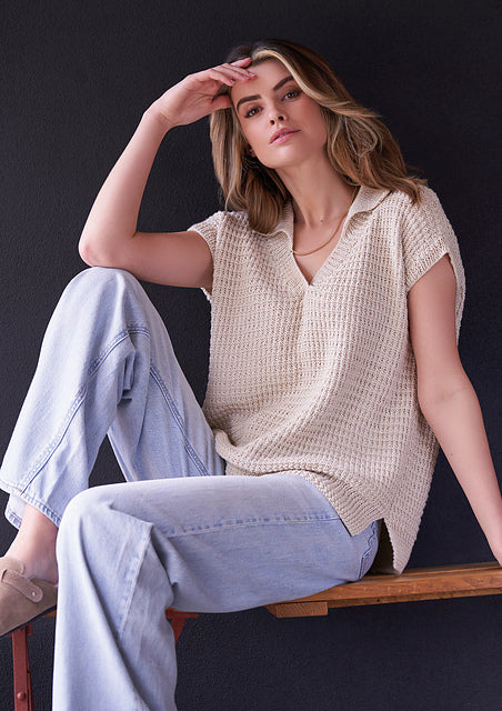 A Rowan Summerlite DK Pattern - Dixie (PDF) knitting pattern on sale at Little Knits