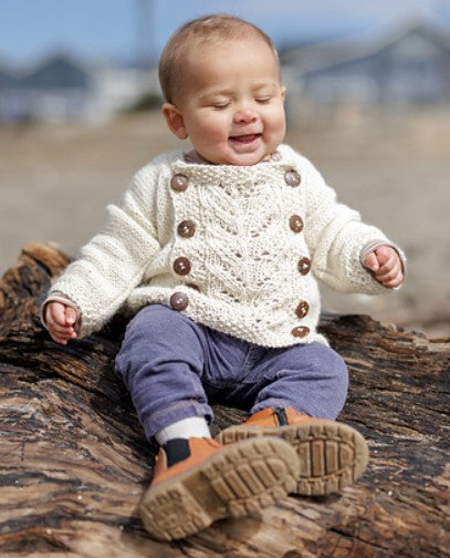 A Yarn Citizen Kids Pattern - Paperwhite Cardi (PDF) free kids  cardigan knitting pattern at Little Knits