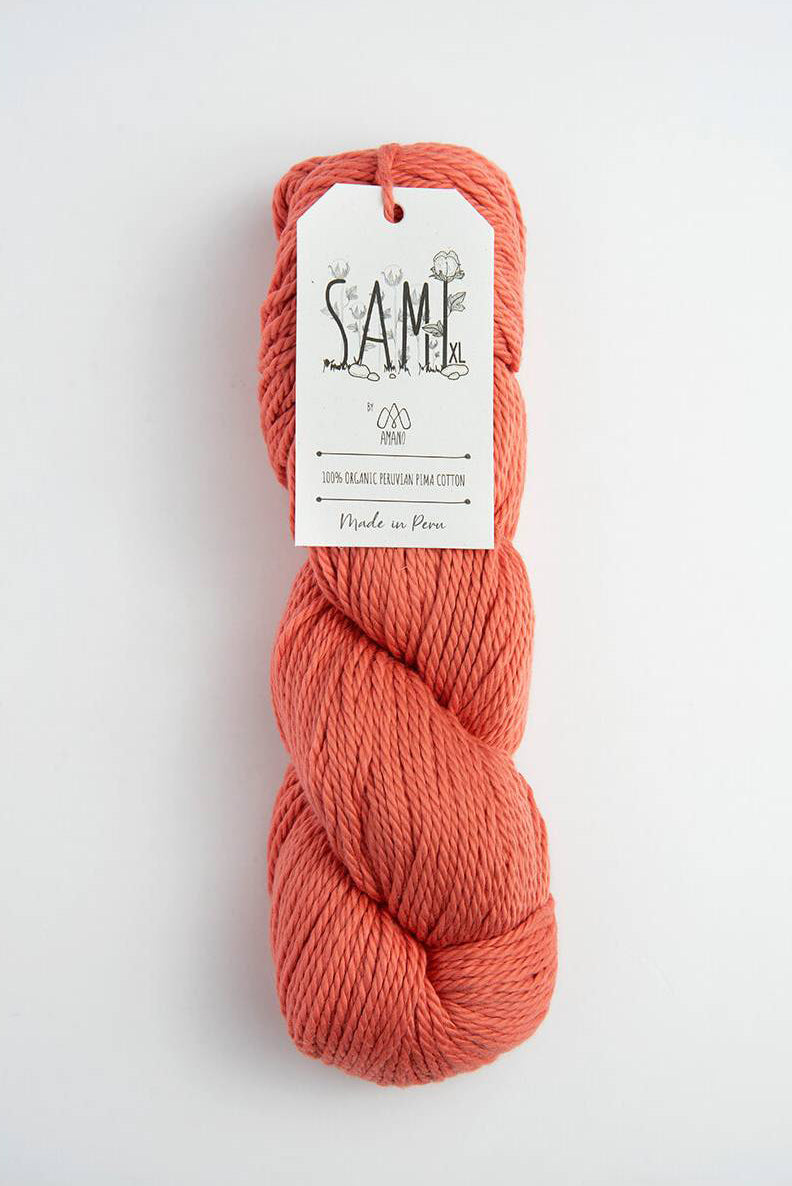 Amano Sami XL - Coral (Color #2405) Knitting and Crochet yarn on sale at Little Knits