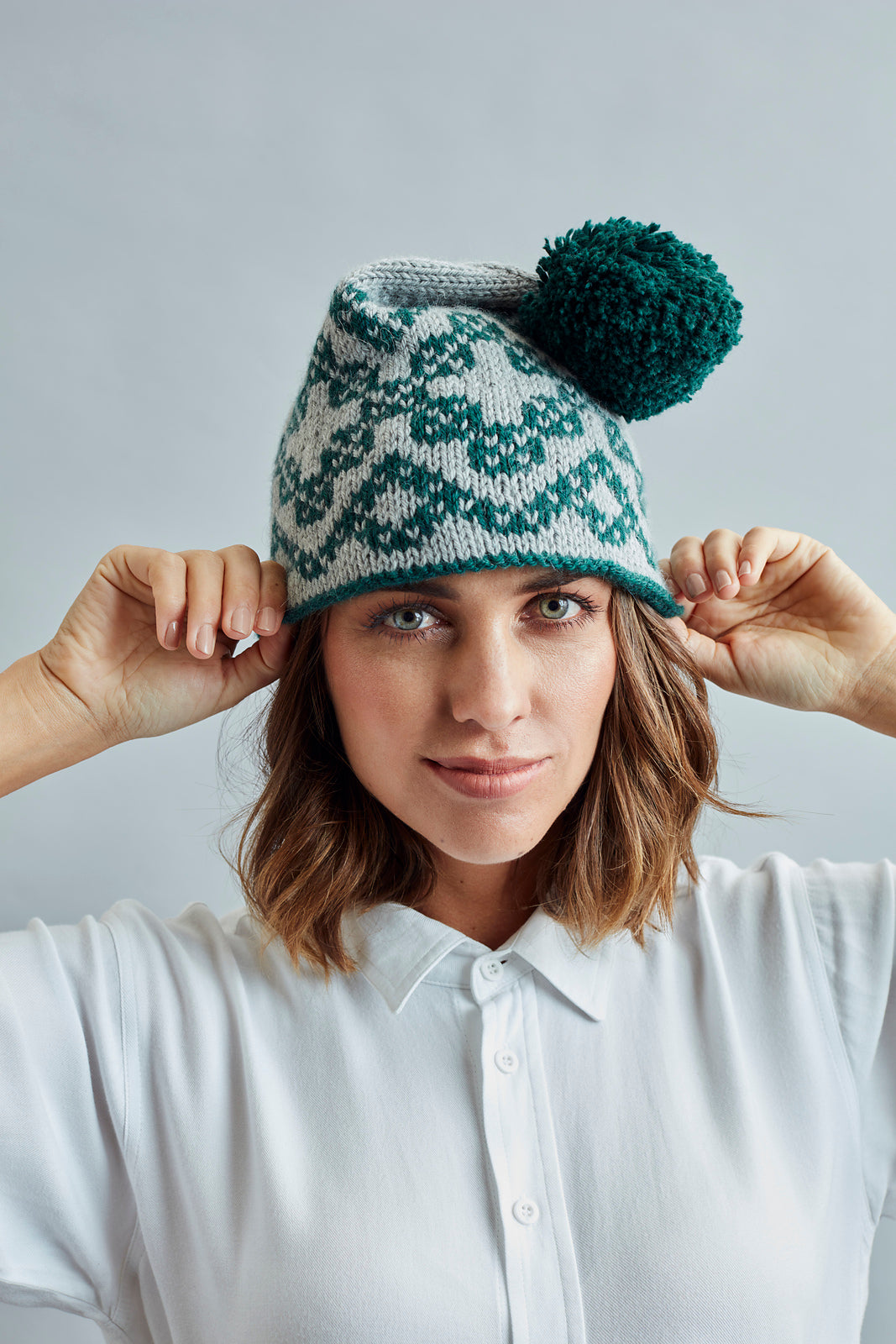 An Amano Knitting Pattern - Eva Hat (PDF) free hat knitting pattern at Little Knits