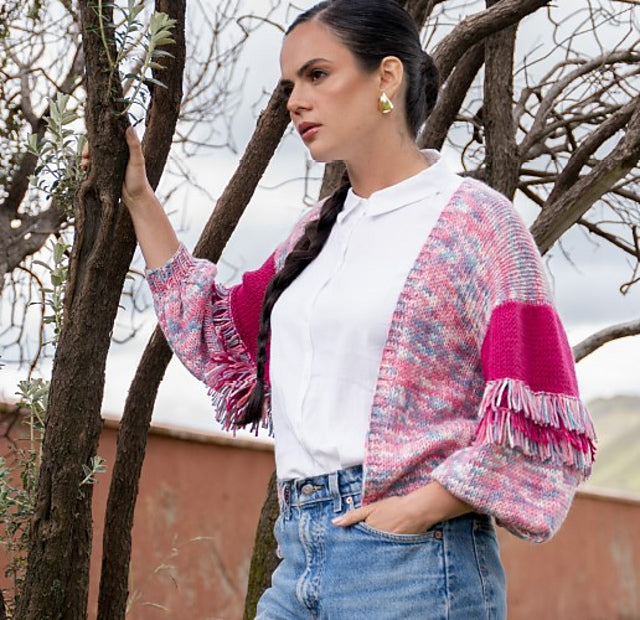 An Amano Knitting Pattern - Izhi Cardigan (PDF) free knitting pattern at Little Knits
