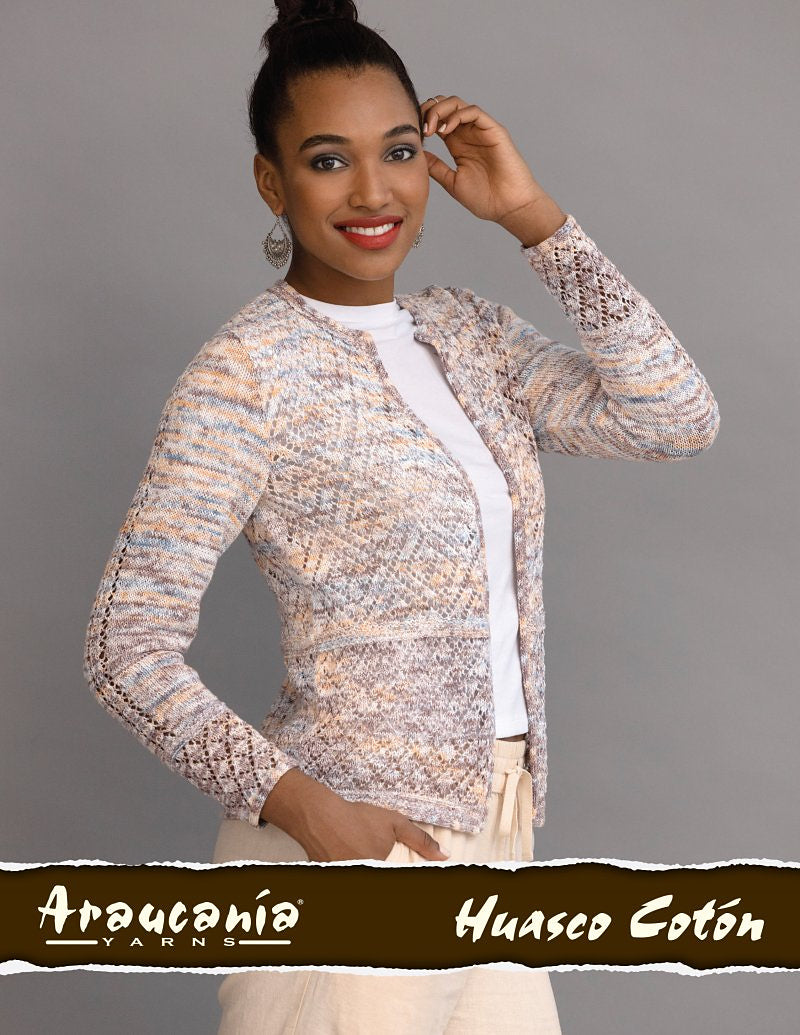 An Araucania Knitting Pattern - Floriana Jacket (PDF) on sale at Little Knits