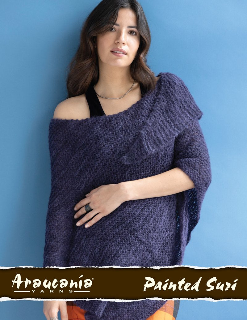 An Araucania Painted Suri Pattern - Ilana Shawl (PDF) knitting pattern on sale at Little Knits