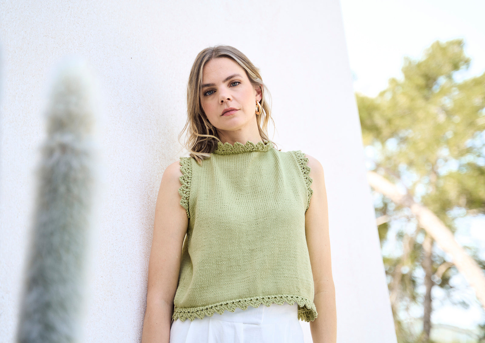 A Rowan Mode Cotton DK Pattern - Anker Sleeveless Top (PDF)