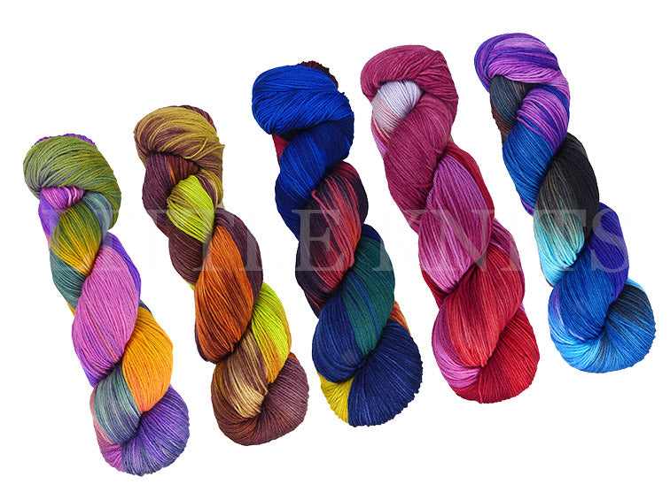 Araucania Huasco Sock Zig Zag - 5 Skein Mystery Bag, 4 Colors kntting and crochet yarn on sale at little knits