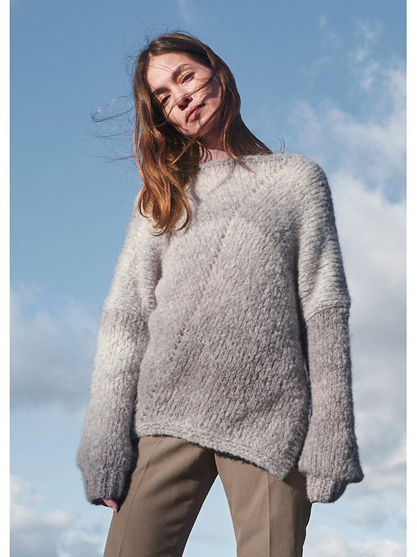 A Lana Grossa Avio Pattern - Asymetrical Pullover - Design 6 (PDF)
