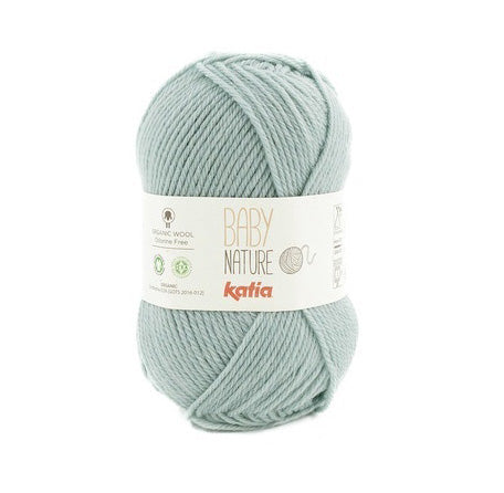 Katia Baby Nature - Pale Green (Color #118) knitting and crochet yarn on sale at little knits