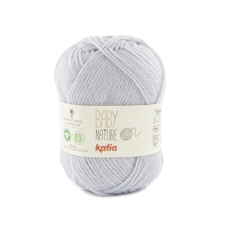 Katia Baby Nature - Pearl Light Grey (Color #123) Knitting and Crochet yarn on sale at Little Knits
