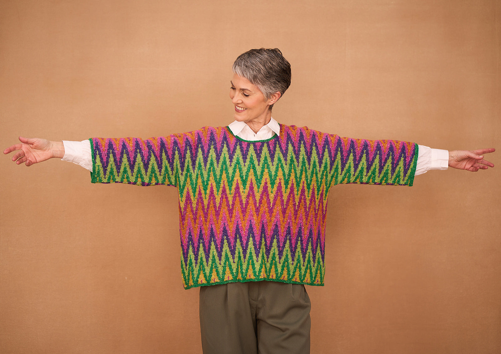 A Rowan Felted Tweed Pattern - Bargello Pullover (PDF)