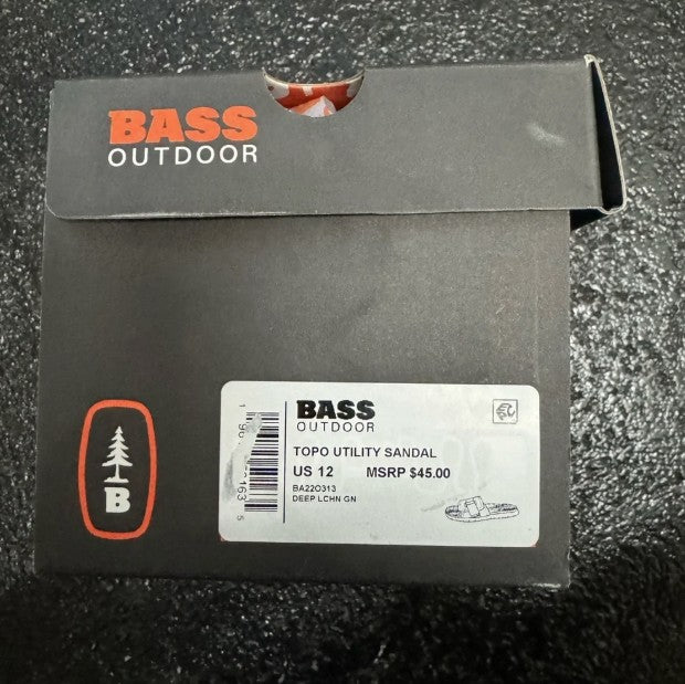 BASS OUTDOOR Men's Topo Sandals New w/ Box Size 7.5