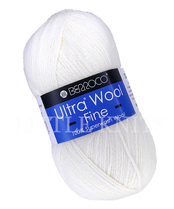 Berroco Ultra Wool Fine - Snow (Color #5300) - FULL BAG SALE (5 Skeins)